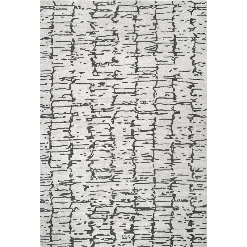 Cascading Abstract Rug | Ivory