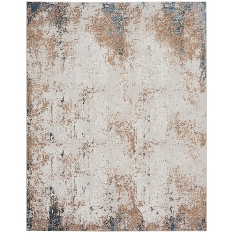 Nourison Glitz 9′ x 12′ Taupe/Multi Modern Indoor Rug
