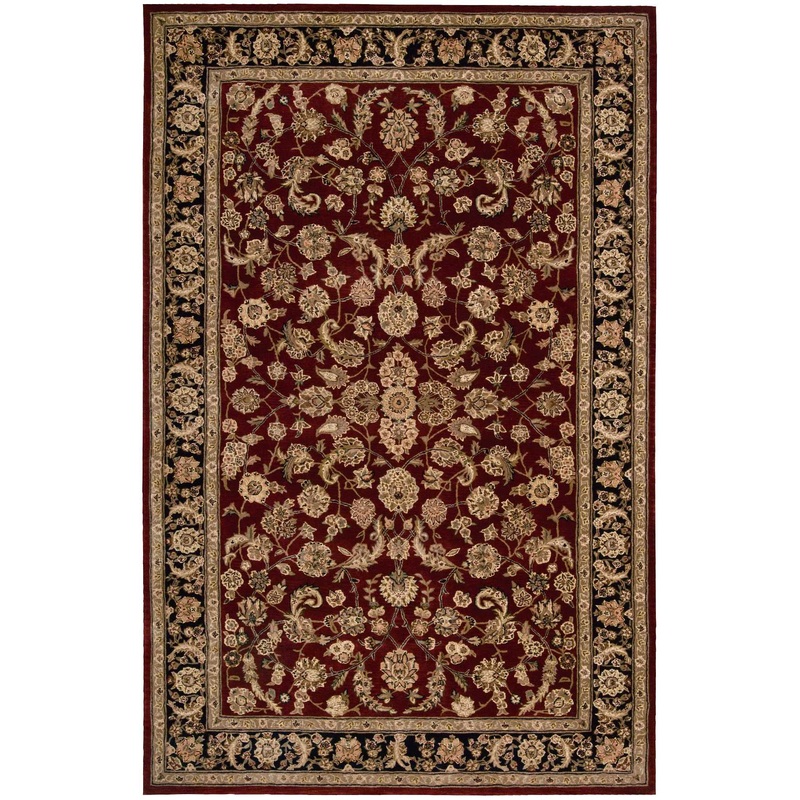 Nourison Nourison 2000 5’6″ x 8’6″ Burgundy Traditional Indoor Rug