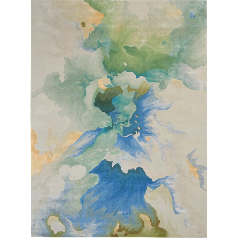 Nourison Prismatic 8’6″ x 11’6″ Seafoam Modern Indoor Rug
