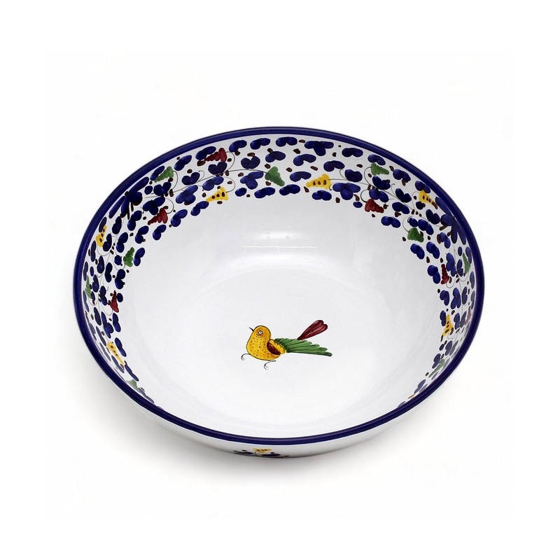 ARABESCO BLUE DERUTA: Coupe Salad/Pasta Bowl
