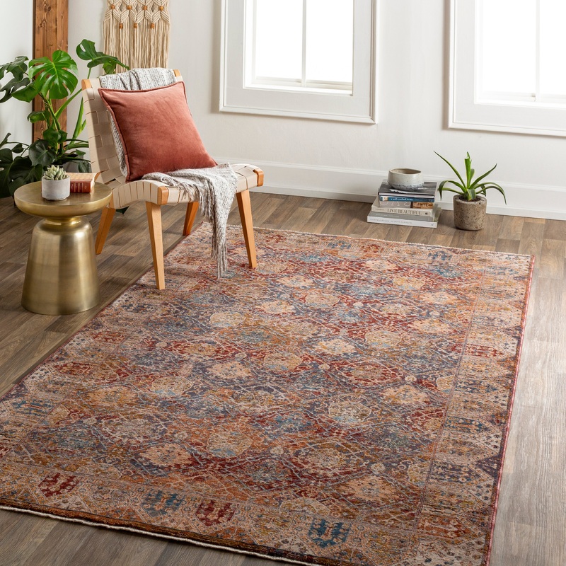 Arya 30713 Machine Woven Synthetic Blend Indoor Area Rug by Surya Rugs