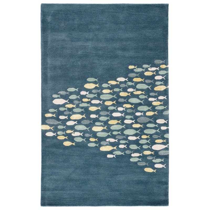 Coastal Resort Schooled Handmade Wool Indoor Area Rug From Jaipur Living
