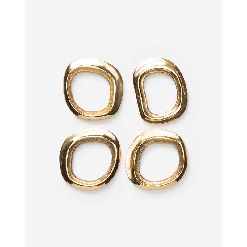 Gilford Brass Napkin Rings (Set of 4)