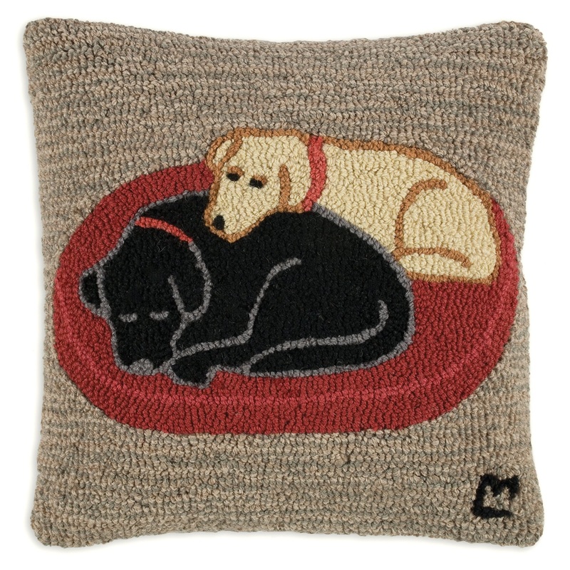 Jack And Jill On Dog Bed – 18″ x 18″