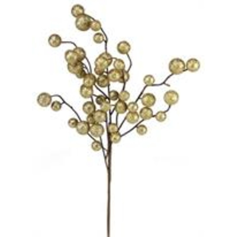 17″ Round Glitter Ball Branch