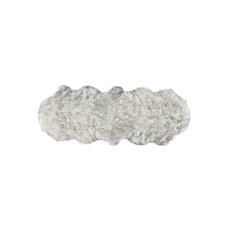6′ Gray Shag Area Rug