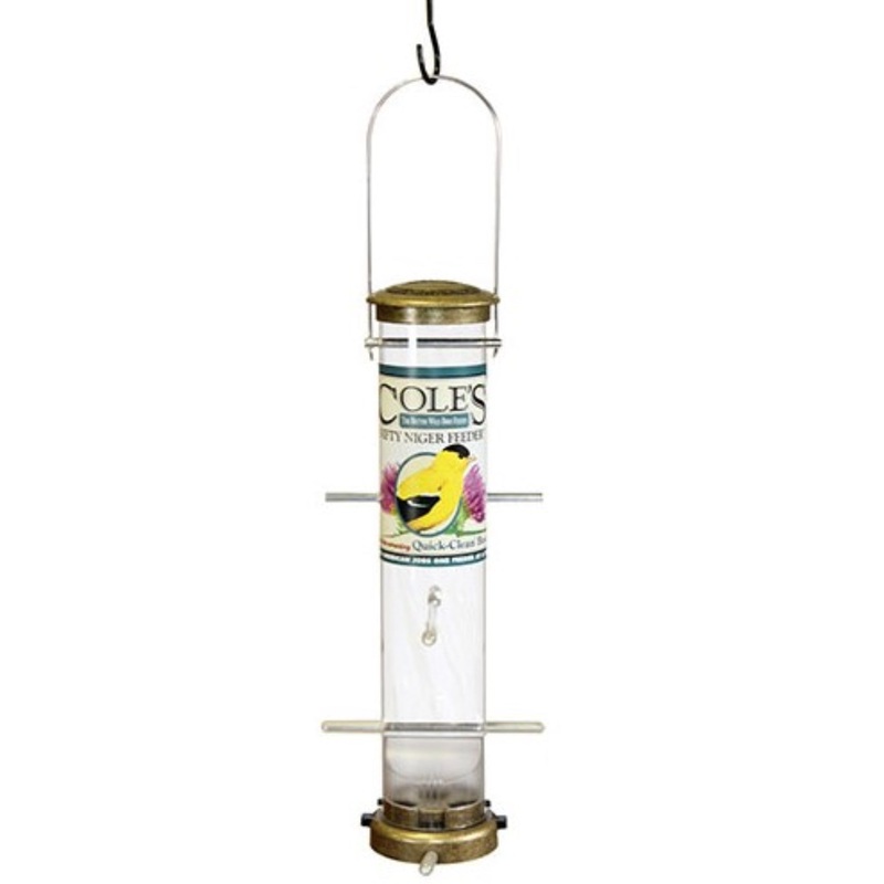 Cole’s Nifty Niger Wild Bird Feeder, Clear Polycarbonate, 8 Ports