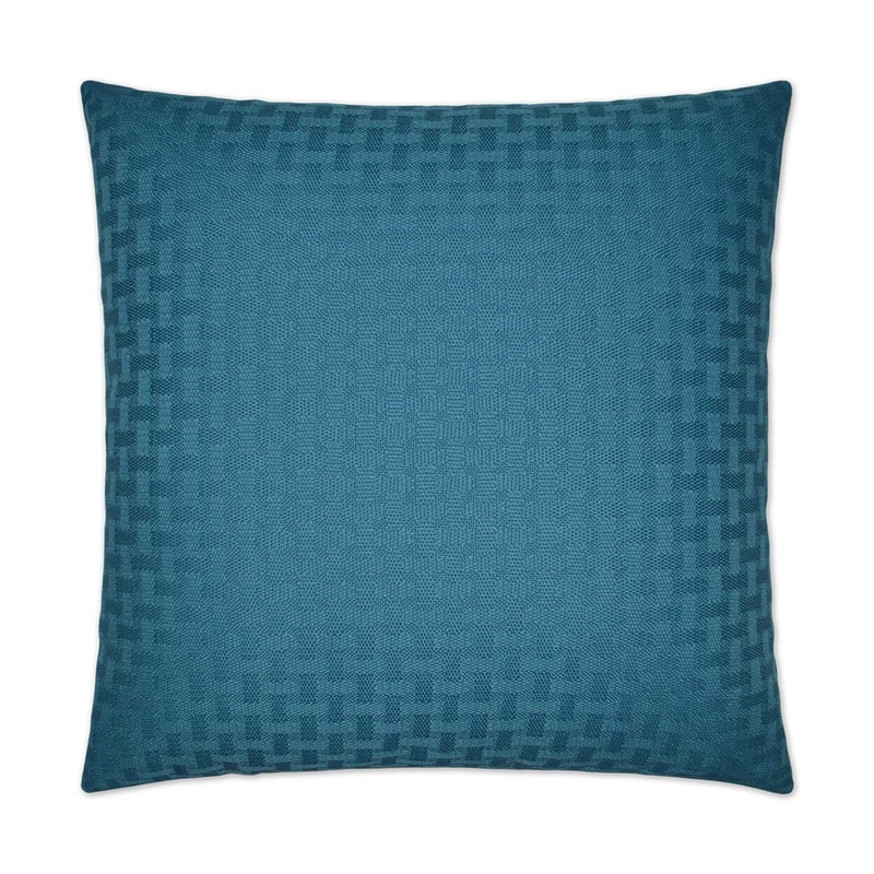 D.V. Kap 22″ x 22″ Outdoor Throw Pillow | Carmel Weave Turquoise