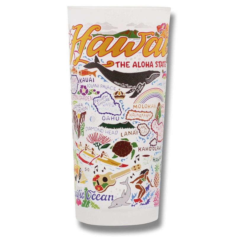 Hawaiian Isles Drinking Glass