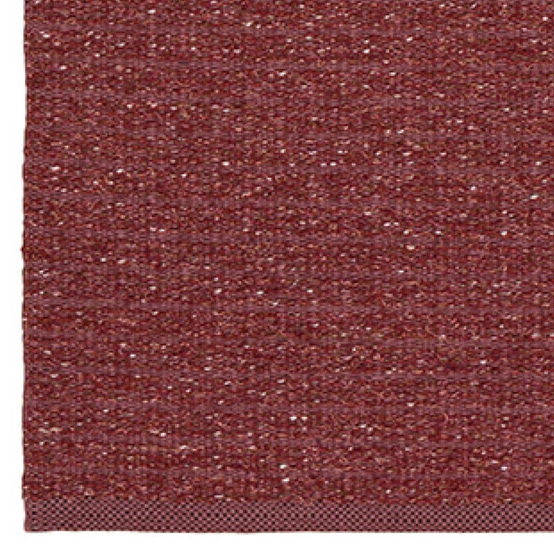 Marion Indoor / Outdoor Swedish Woven Plastic/Cotton Mix Area Rug, Three Sizes in Eight Color Variants