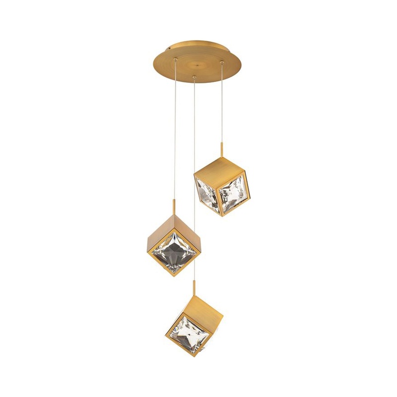 Ice Cube Round LED Multi Pendant Light