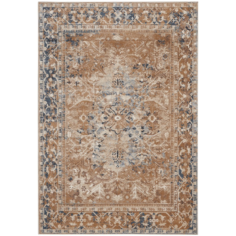 Nourison Home Malta 3’11” x 5’7″ Taupe Vintage Indoor Rug