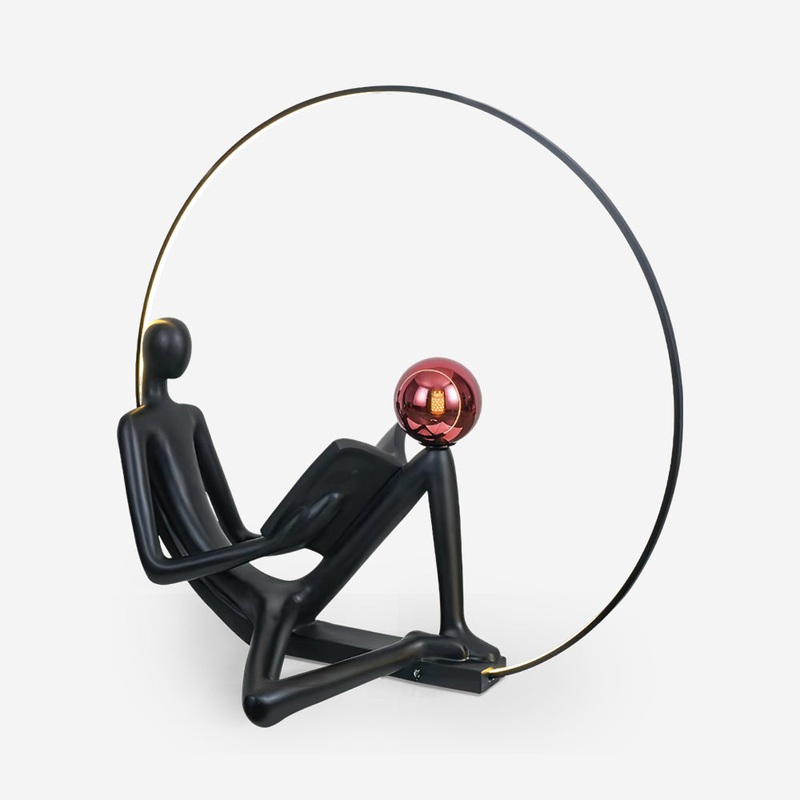 Reader Statue Floor Lamp