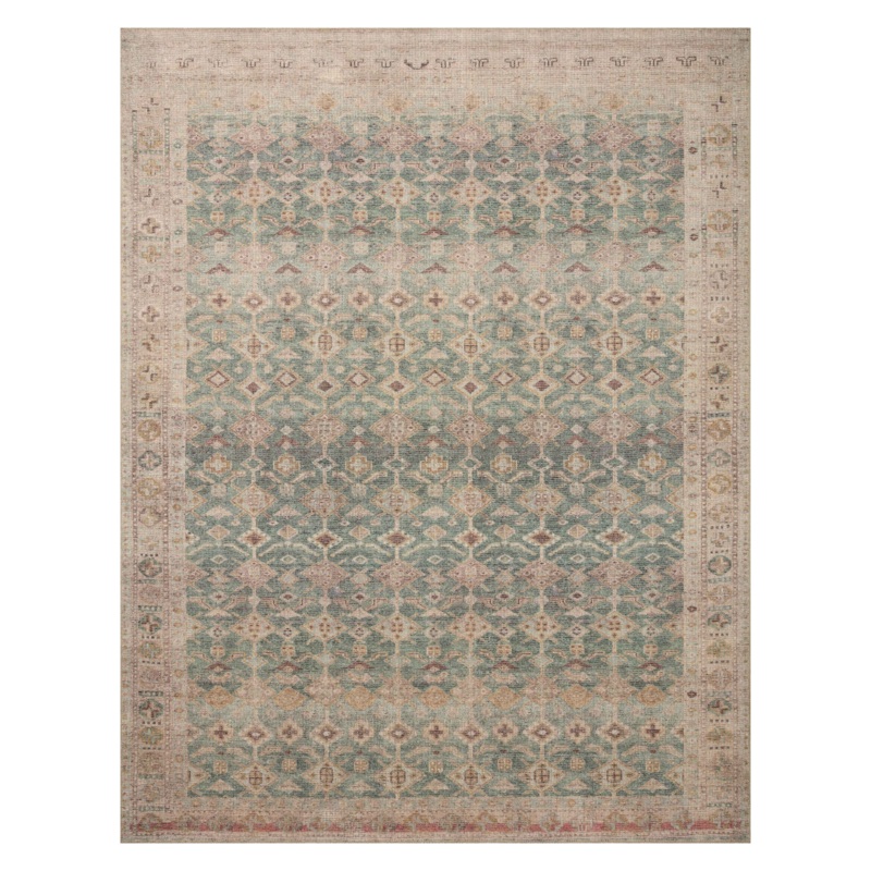 Angela Rose x Loloi Aubrey Aqua / Sand Rug