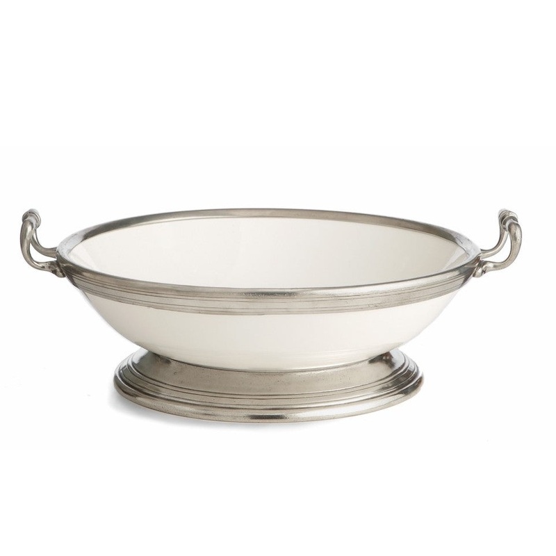 ARTE ITALICA: Tuscan Large Footed Bowl with Handles