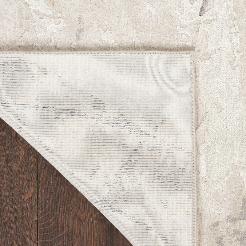 Nourison Desire 7’10” x 9’10” Ivory Grey Blue Modern Indoor Rug