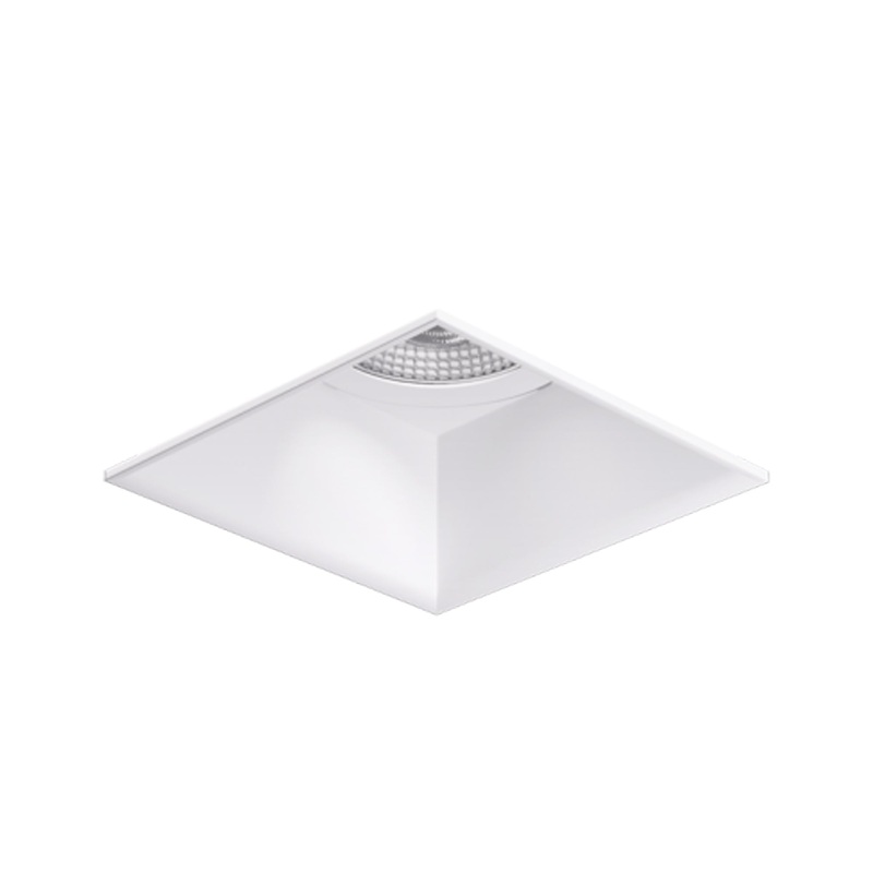 Pex 4″ Square Adjustable Trimless Smooth Reflector Trim