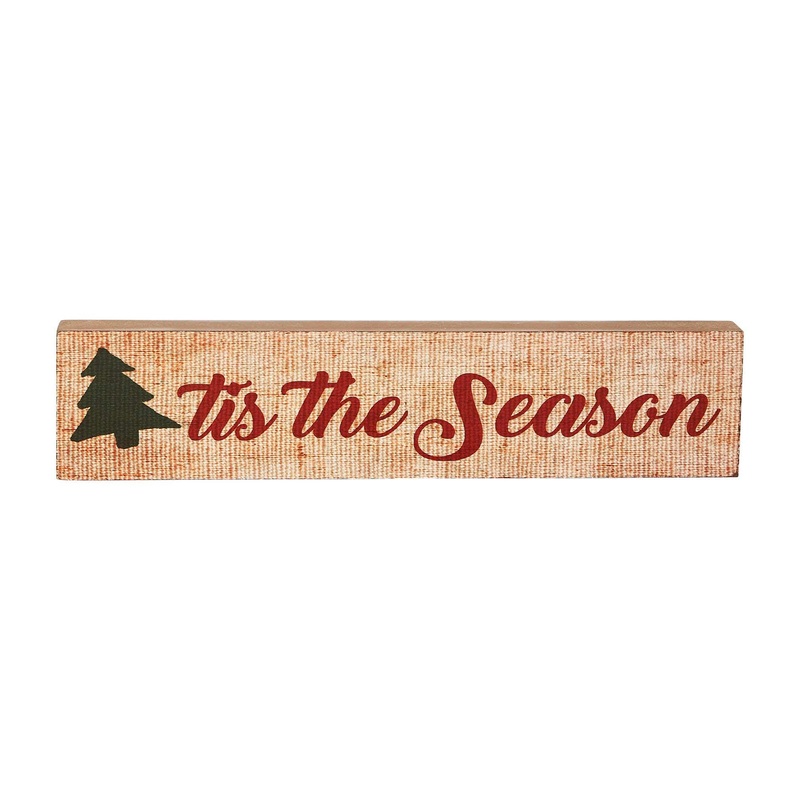 Tis The Season Block Sign 3×13