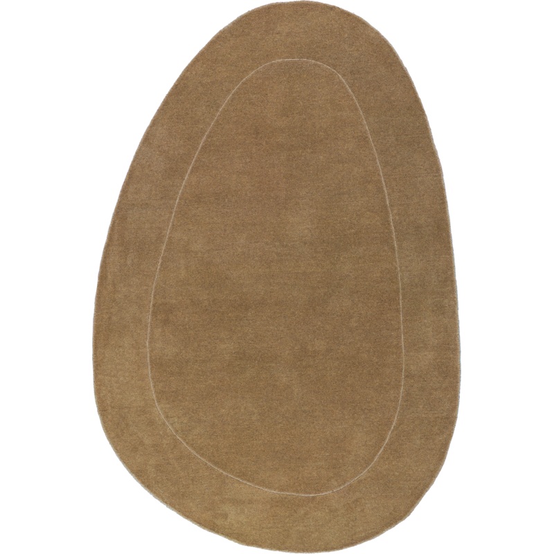 Venace Abstract Wool Rug | Brown