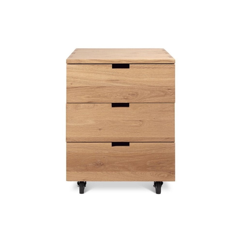 Ethnicraft Billy Box Mobile File Storage