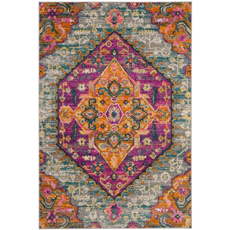 Madison MAD119G LIGHT GREY / FUCHSIA