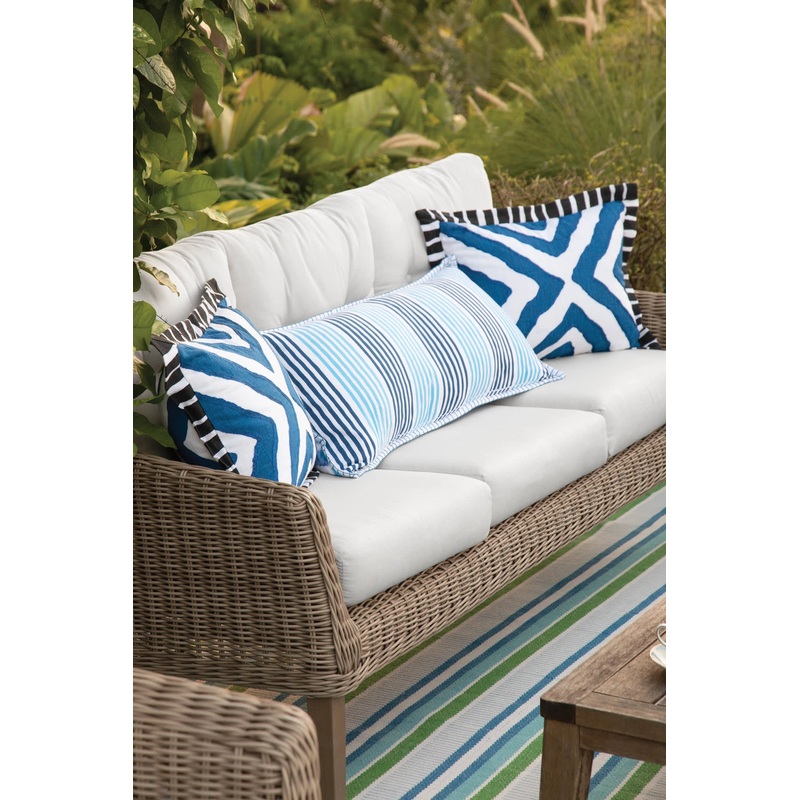 Patchwork Decorative Pillow Cover | Blue