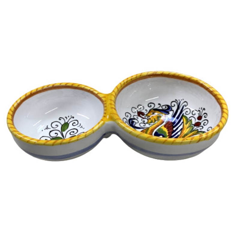 RAFFAELLESCO: Olive Dish Bowl – Relish and Condiments divided bowl [R]