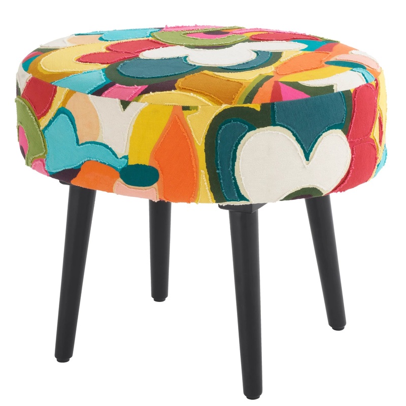 Field of Dreams Mini Ottoman | Multi
