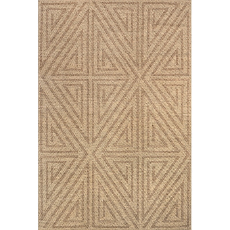 Gabriellia Easy-Jute Washable Maze Rug | Natural
