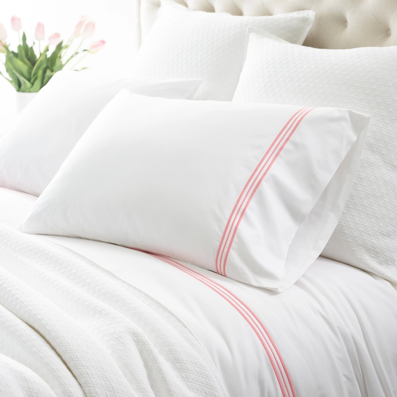 Trio Pillowcases (Pair) | Coral