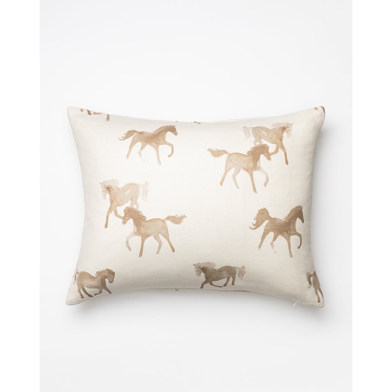 Watercolor Horses Pillow Cover
