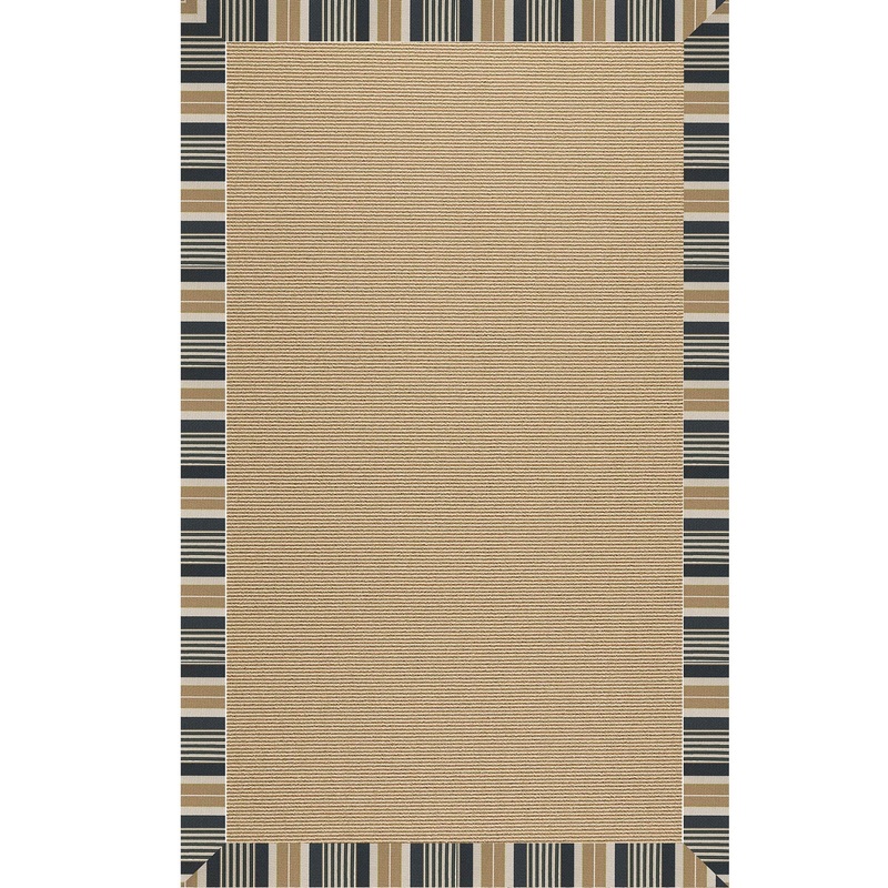 Zoe-Sisal Black Stripe