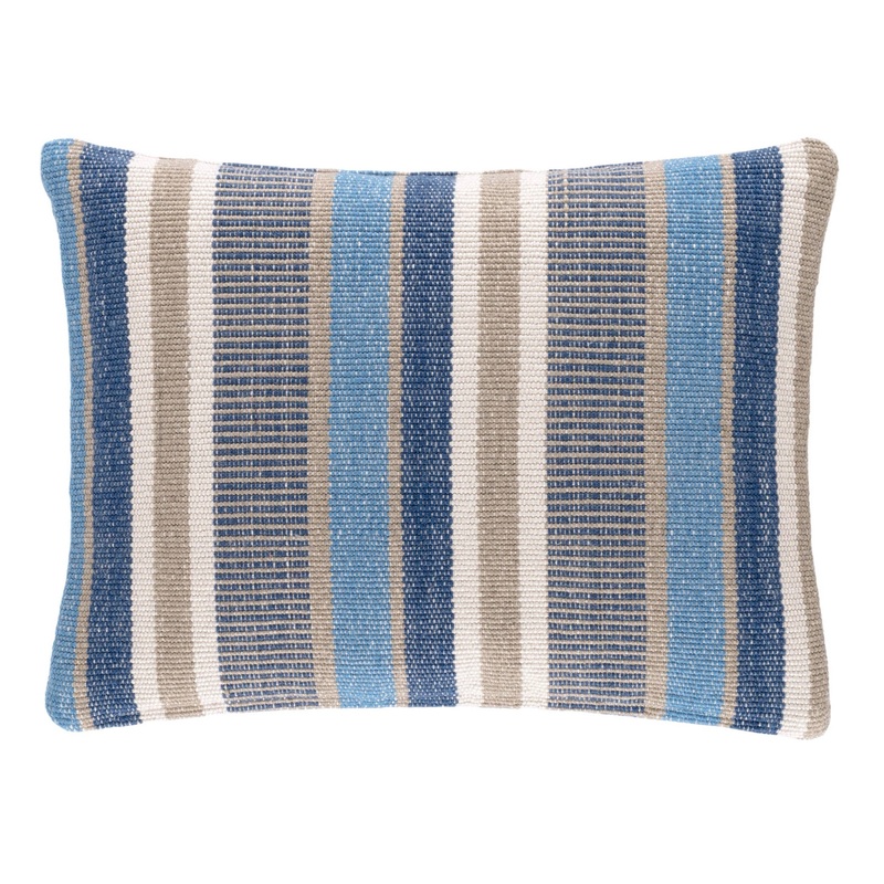 Always Greener Indoor/Outdoor Decorative Pillow Cover | Blue/Grey