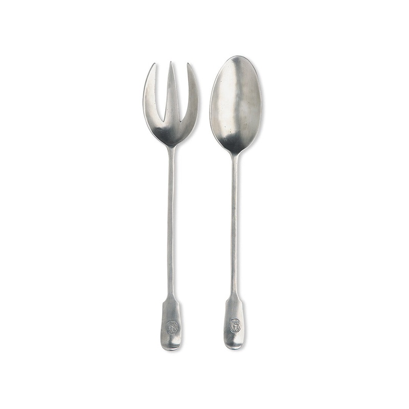 Antique Serving Fork & Spoon