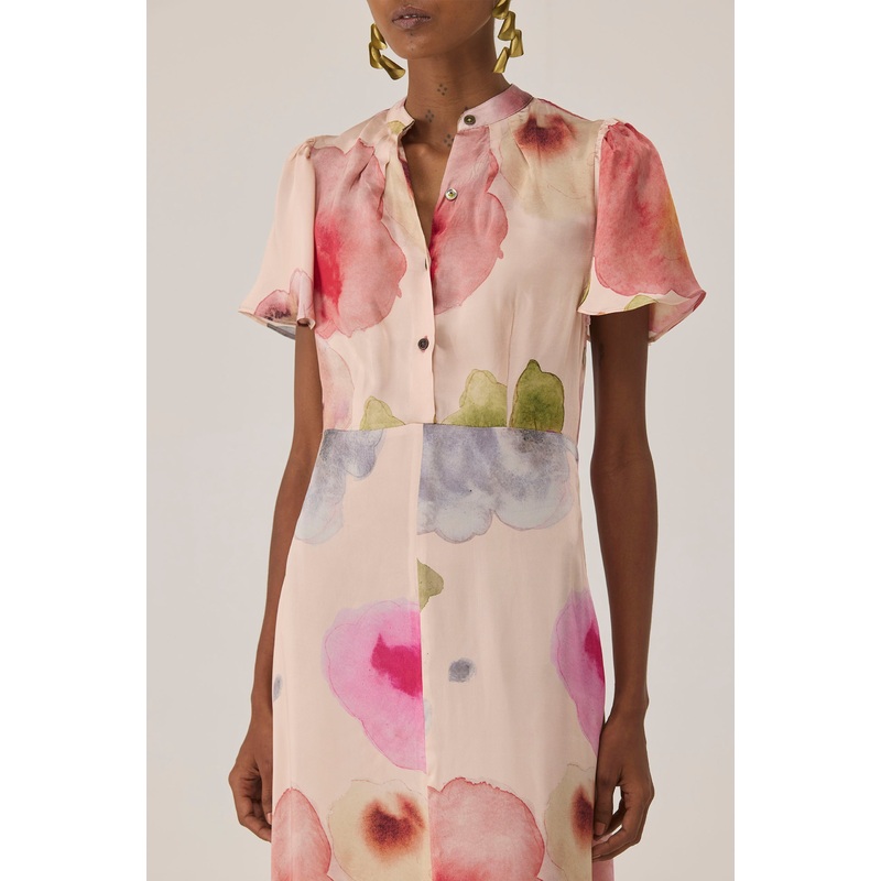 Californian Poppies Midi Dress