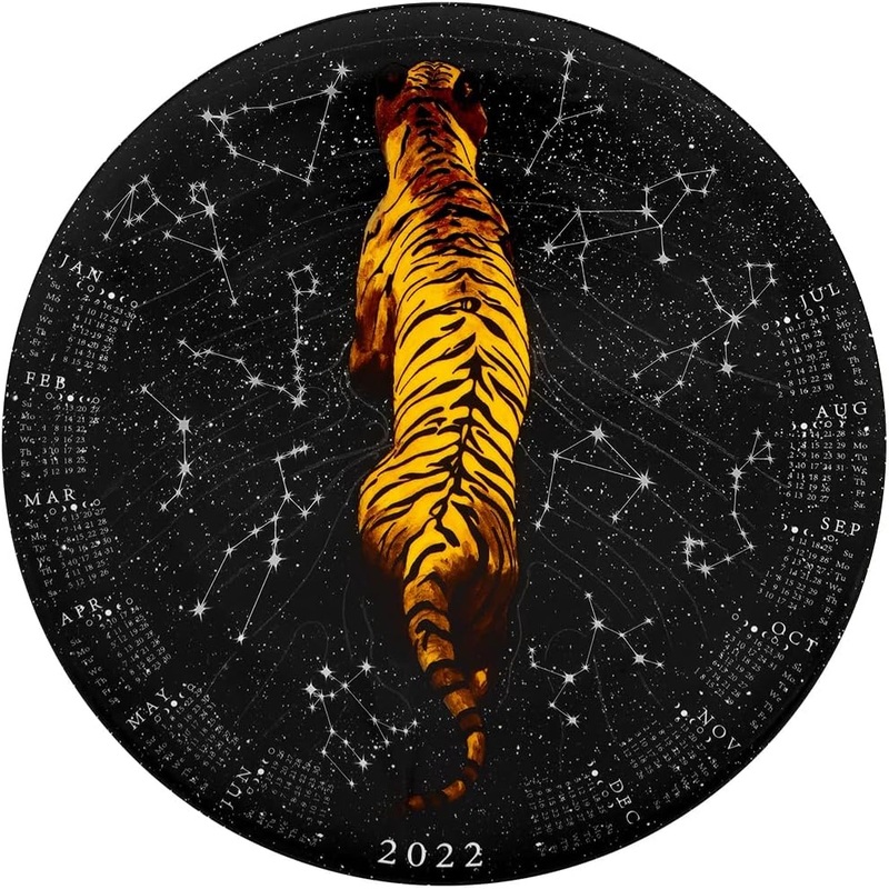 Vista Alegre Calendar Tiger Plate 2022 Symbol of The Year