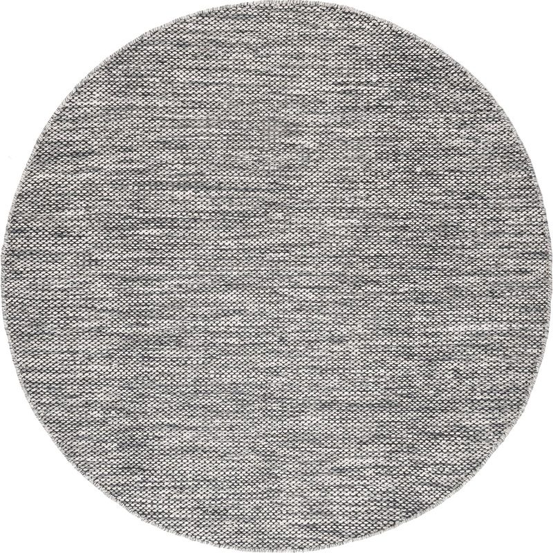 Cotton Solid Flatweave Rug | Grey