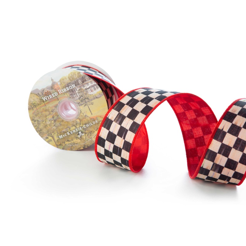 Courtly Check 2″ Ribbon – Red