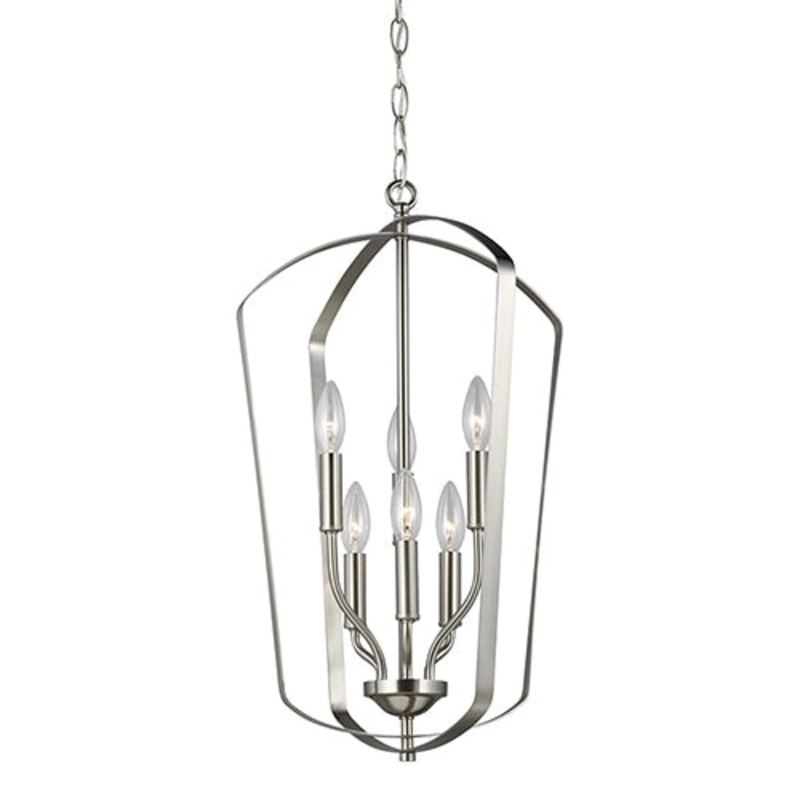 Generation 5134906EN Romee 6-lt 15″ LED Hall / Foyer Pendant
