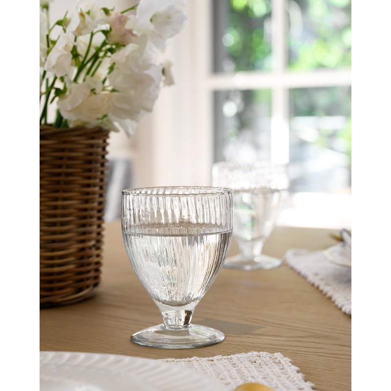 Ribbed Wine Glasses (Set of 4)