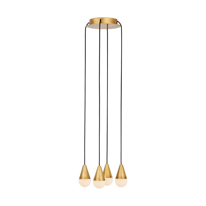 Visual Comfort SLCH513 Cupola Alabaster 4-lt 11″ LED Chandelier