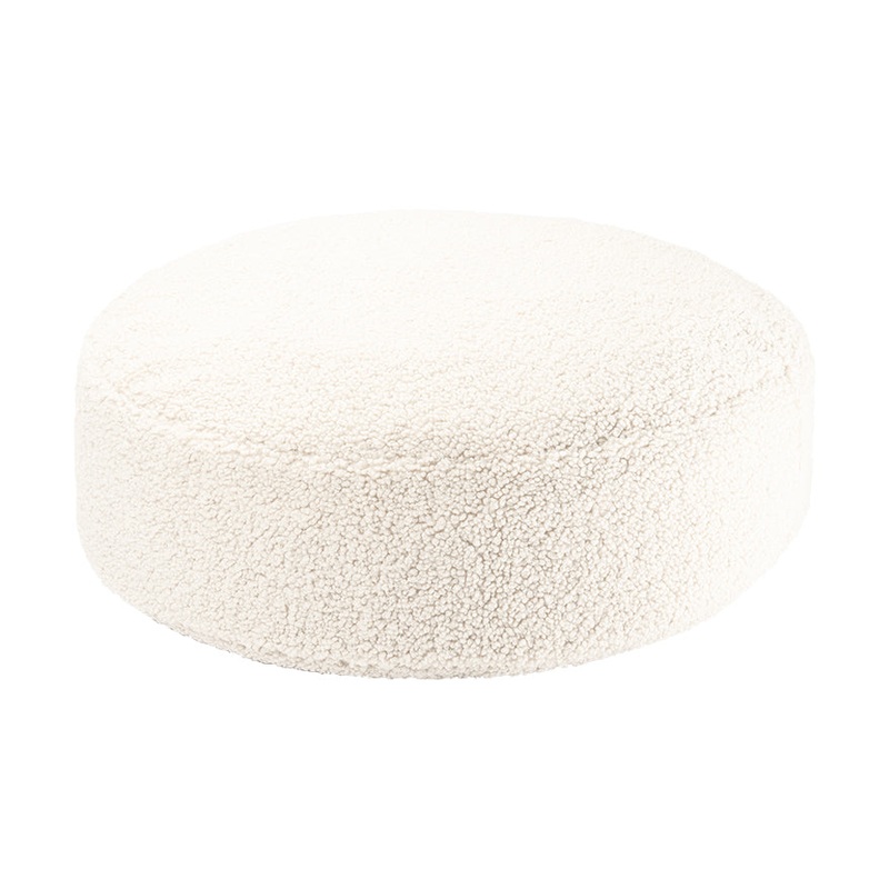Cream White Ottoman