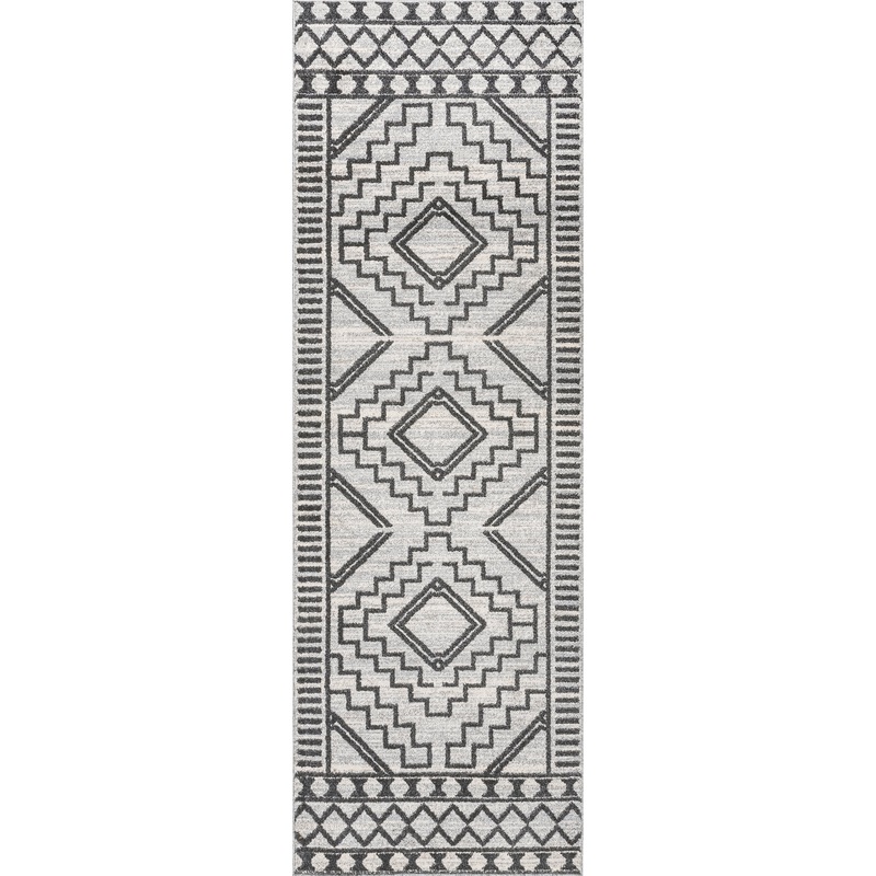 Miranda Moroccan Diamond Rug | Grey