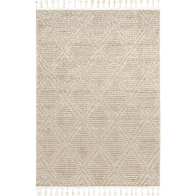 Balboa Textured Tile Rug | Beige