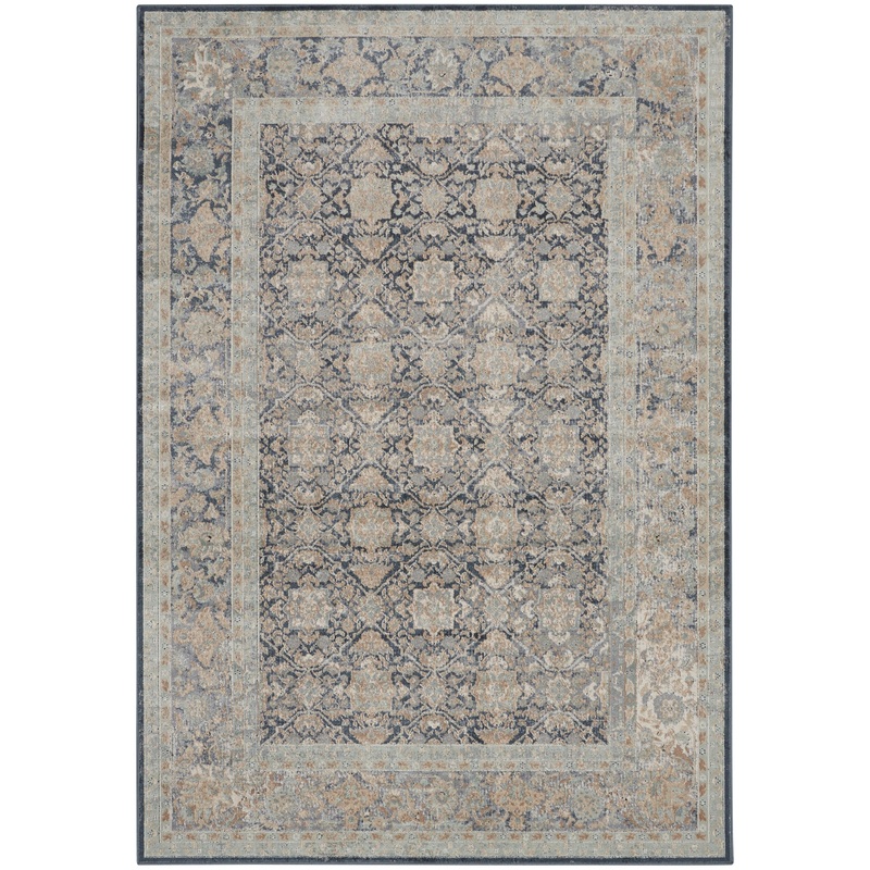 Nourison Home Malta 5’3″ x 7’7″ Navy Vintage Indoor Rug