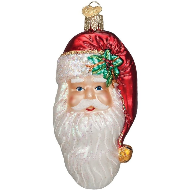 Old World Christmas Glass Blown Nostalgic Santa Ornament