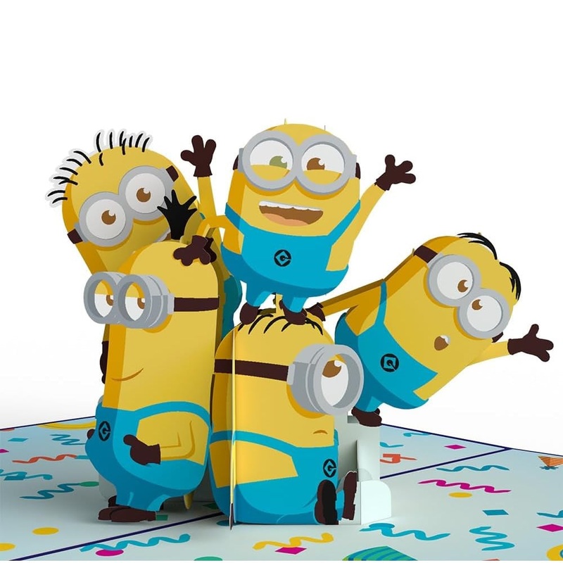 Pop Up Greeting Card Universal Minions