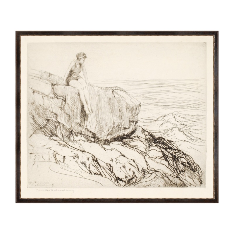 “Rocky Ledge” Framed Art Print