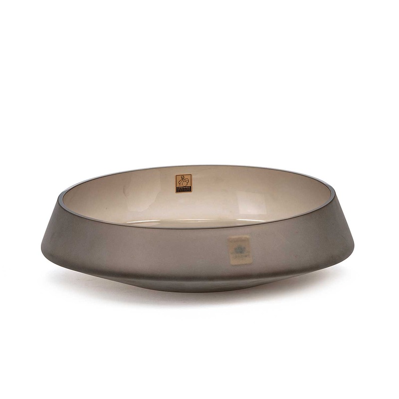 Z1872 Bowl Diamonds Frosted Brown